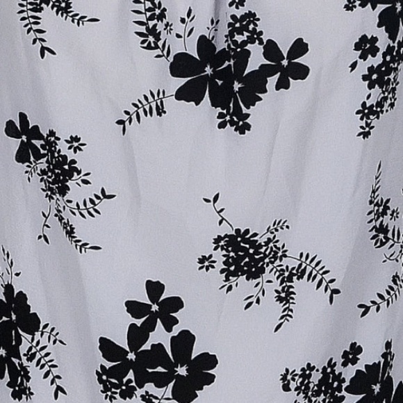 Michael Kors Blooming Bouquet Off The Shoulder Blouse Lavender Mist Plus Size 0X - Picture 4 of 7